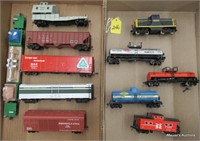 HO SF Switcher, Freight Cars (No Ship)