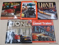 5 Lionel Train Books (No Shipping, Pick-Up Only)