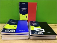 College Ruled 5 Subject Notebook lot of 8