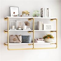 Industrial Shelving (Gold 3-Tier  48')
