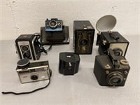 VIintage Polaroid, Kodak, Brownie Cameras & More