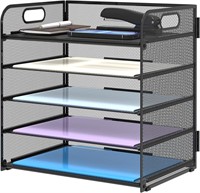 5 Trays Paper Organizer with Handle