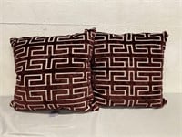 2 Z Gallerie Pillows Size 24x24