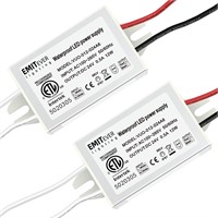 24Volt LED Power Supply Driver 12W 2-Pack