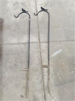 2 Shepards Hooks with Bird