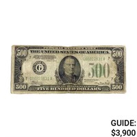 1934 $500 FRN CHICAGO, IL