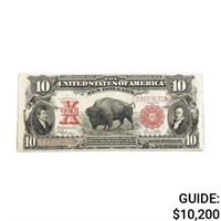 1901 $10 BISON LT UNITED STATES EF