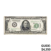 1934 $500 FRN NEW YORK, NY VF