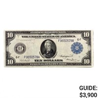 1914 $10 FRN ATLANTA, GA BURKE/GLASS RARE AU