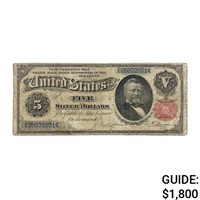 1891 $5 GRANT SILVER CERT. NOTE