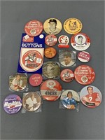 Vintage NFL & MLB Pins