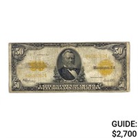 1922 $50 GRANT GOLD CERT. NOTE
