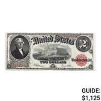 1917 $2 LEGAL TENDER UNITED STATES NOTE AU