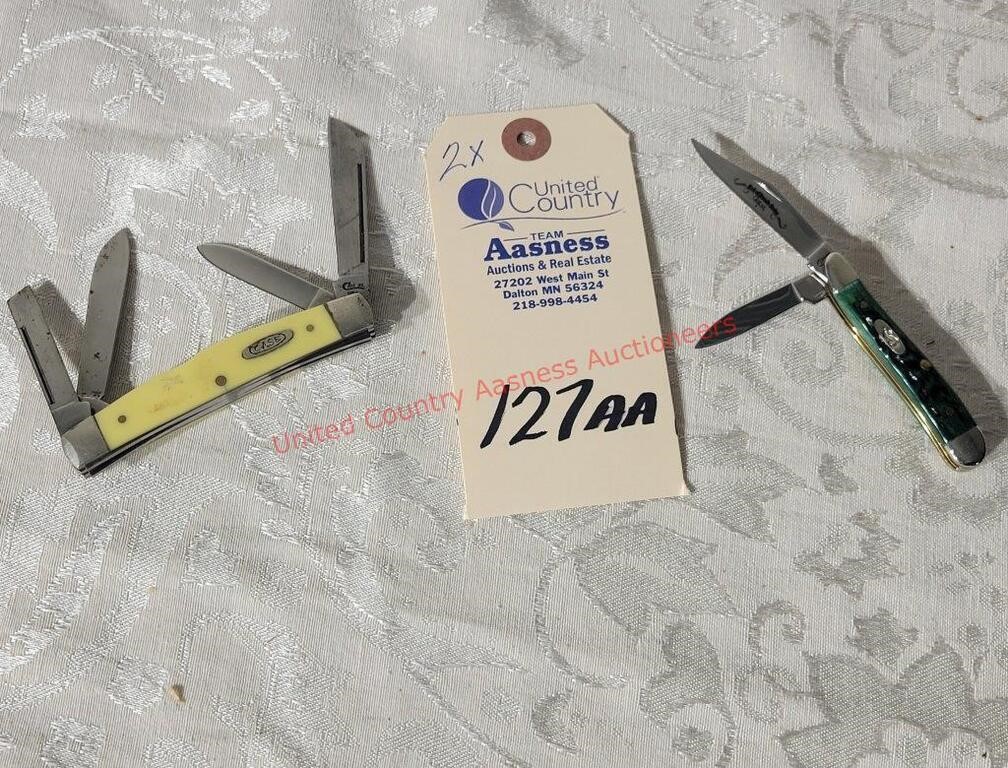 Case 3 1/2in (closed) 4 Blade Yellow Pocketknife