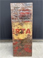 Vintage Handmade Metal Storage Bin