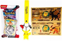POKEMAN Collection -24kt Golden Notes,#D Key Ring,