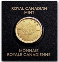 Royal Canadian Mint .9999 Fine Pure Gold Maple Lea