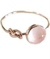 (7)Lzz Fashion Lady Opal Ring Pink