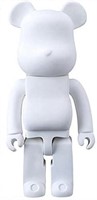 BEARBRICK "PLAIN WHITE" Suitable For Painting 40
