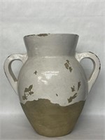 Tuscan Terracotta Glazed Double Handle Vase