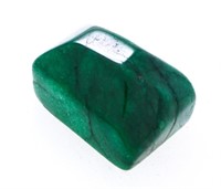 Loose Gemstone - Rectangular Cabachon Cut Emerald