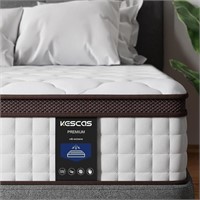 Kescas 10 Inch Memory Foam Hybrid Full Mattress -
