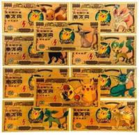 Collection - 10 "POKEMAN" Golden Notes 10000 YEN