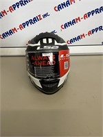 XS Black and Red LS2 Motorcycle Helmet