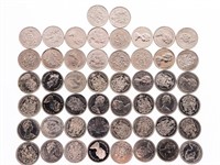 Lot/Bag of 50 Canada Fifty cent Coins