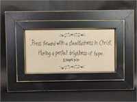 Bible Quote Hand Embroidered Artwork