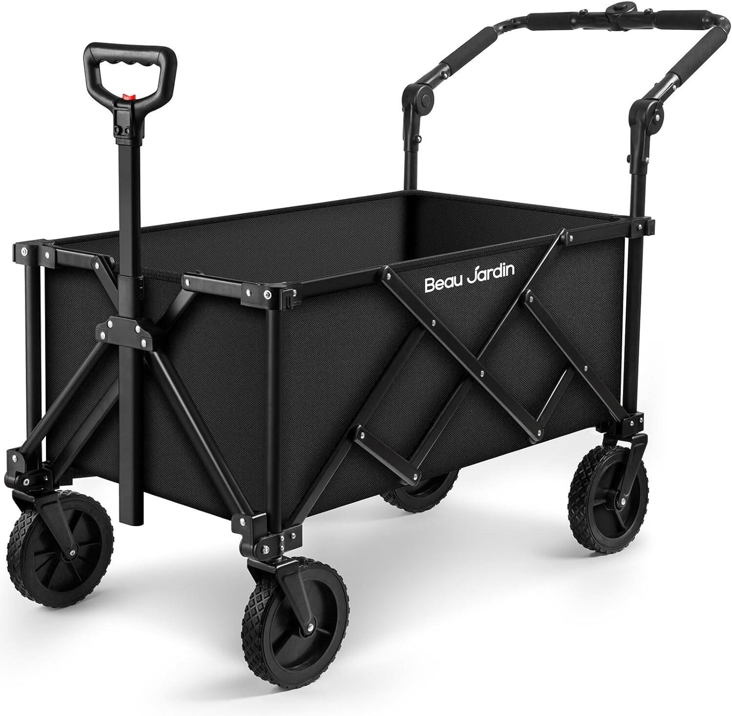 $109  BEAU JARDIN Folding Wagon Cart All Terrain B