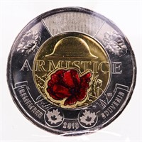 Canada 2018 $2 Armistice; Colour, ICCS MS62