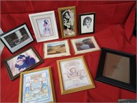 Vintage prints framed and wall décor lot.