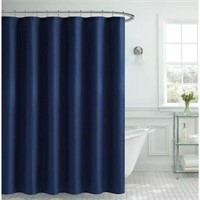 Ultra Spa Organic Escondido Navy Shower Curtain 10