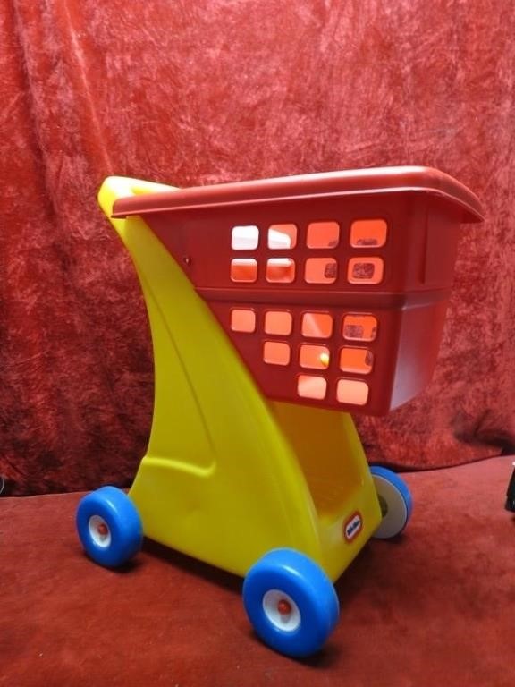 Little tikes plastic grocery cart.