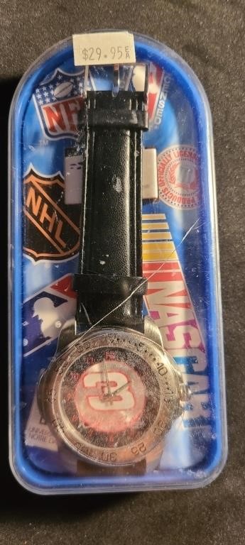 Dale Earnhardt Watch-new--case Cacked & Scratched