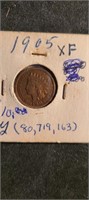 1905 Indian Cent--xf