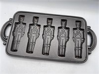 Heavy iron toy soldier cookie pan