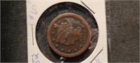1852 Large Cent--ef