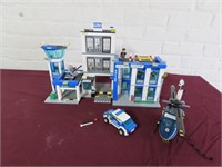 Lego building toy sets.  Police station.