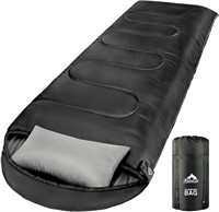 MEREZA Sleeping Bag for Adults  XL  Black