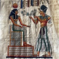 Hand Painted Egyptian Painting on Paper