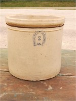 #2 Macomb Pottery 1890-1906 Stoneware Crock