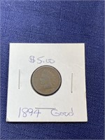 1894 Indian head penny coin