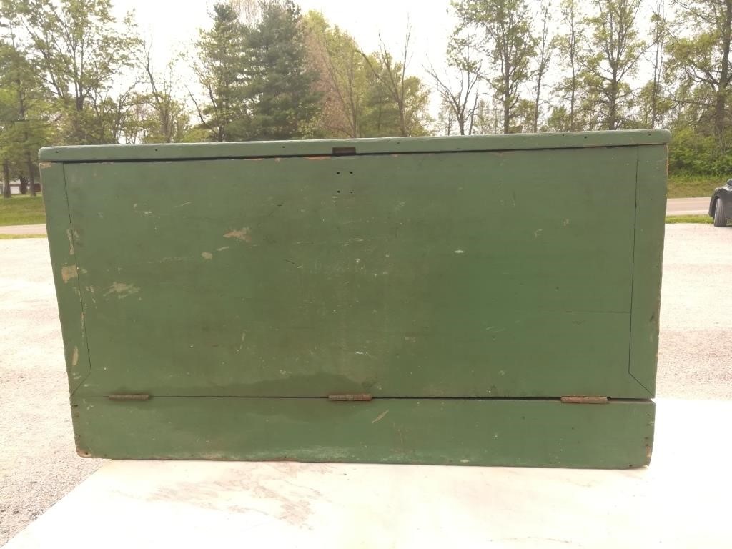 Green Painted Carpenters Box