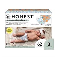 Honest Disposable Diapers - Size 3 - 62ct