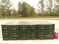 18 Drawer Green Storage Cabinet