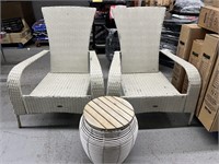 Outdoor Furniture Set - x2 Chairs & x1 Table