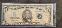 1953 $5.00 Silver Certificate