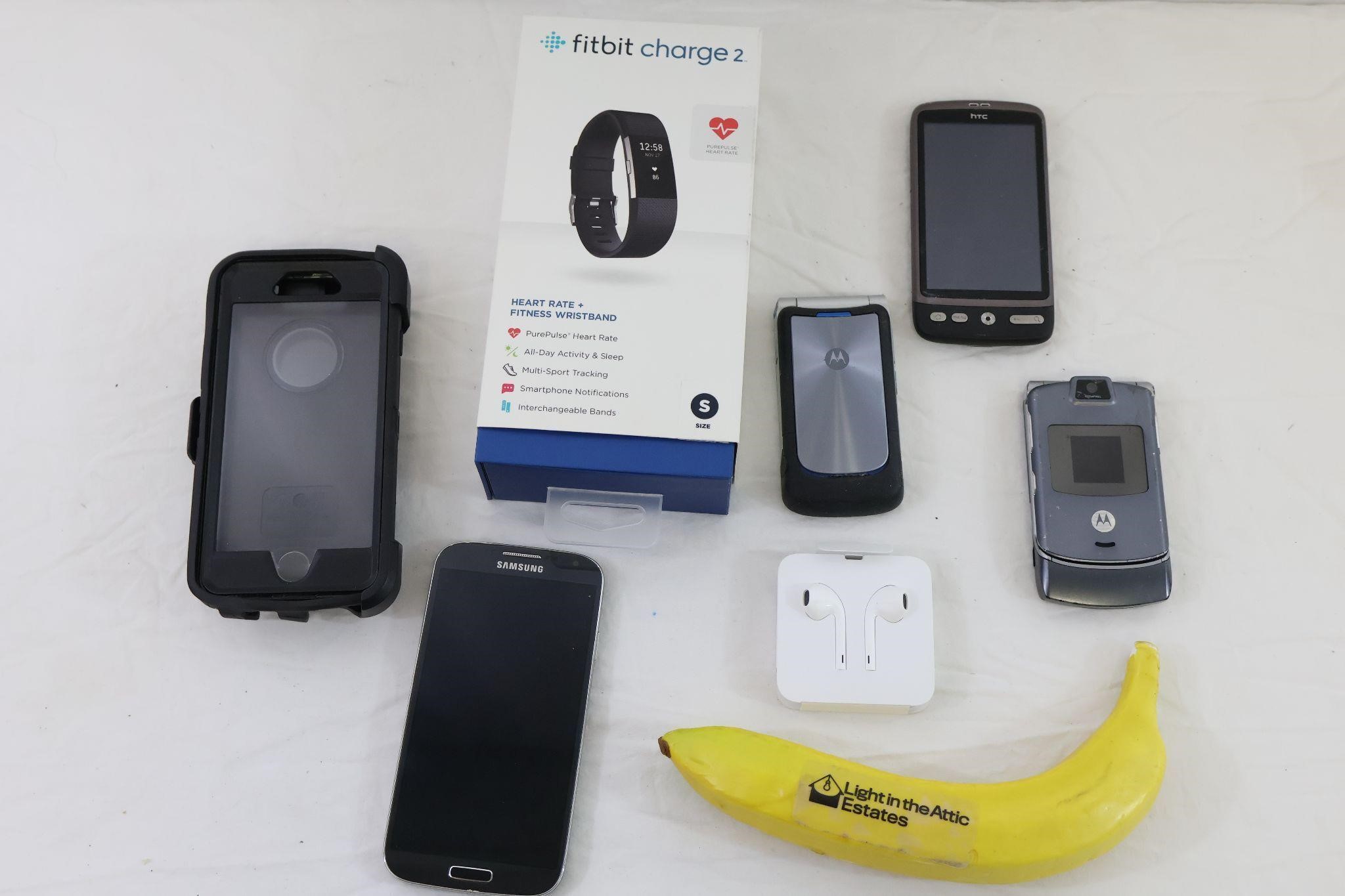 7 Pcs. FitBit, Otterbox & Samsung, Motorola Phones